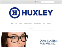 Tablet Screenshot of huxleyeyewear.com
